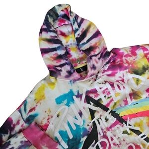 Pink Floyd Hoodie‎ Adult Sz XL Multicolor Tie Dye Dark Side of the Moon
